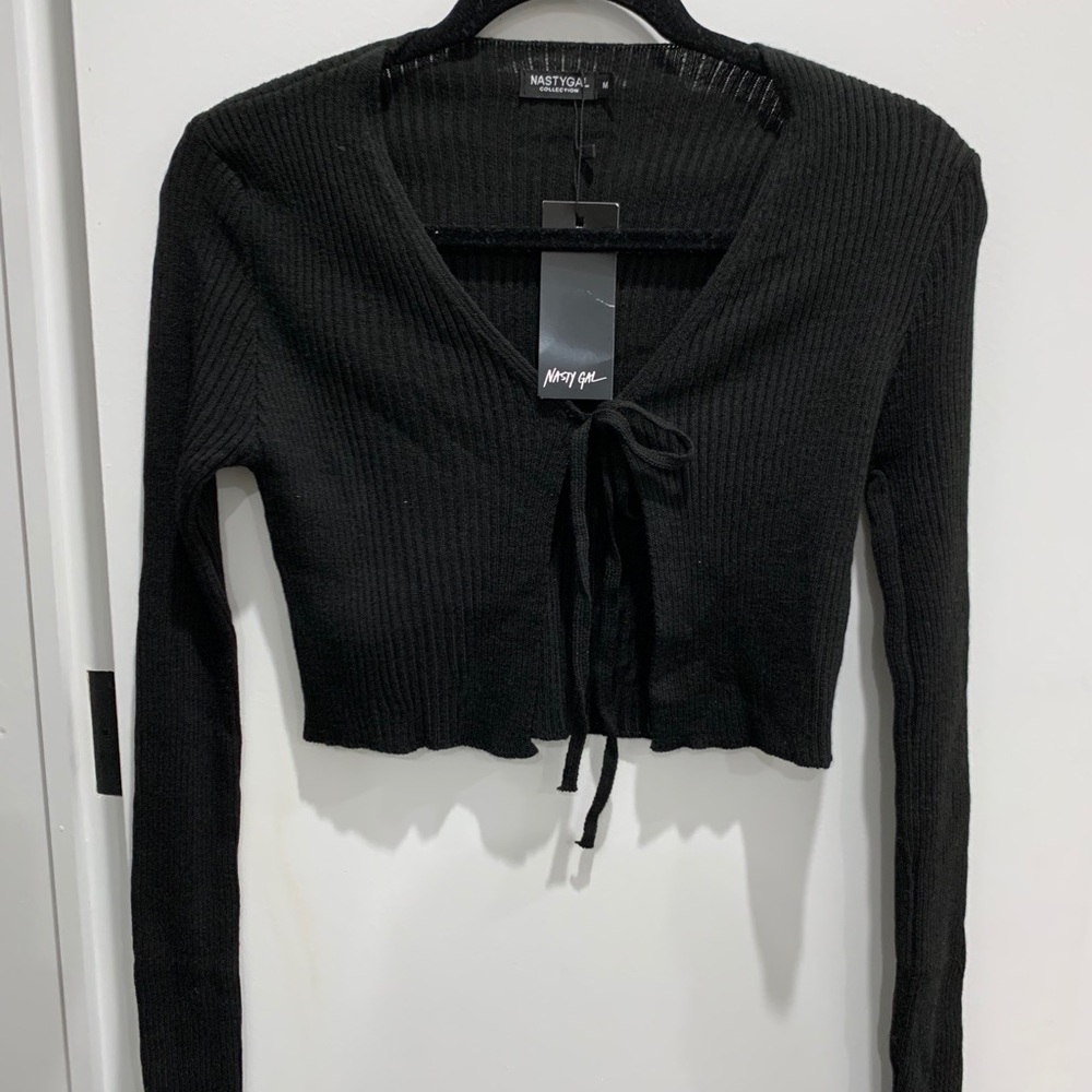 Nasty gal tie front cardigan